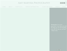 Tablet Screenshot of amymartiraphotography.com